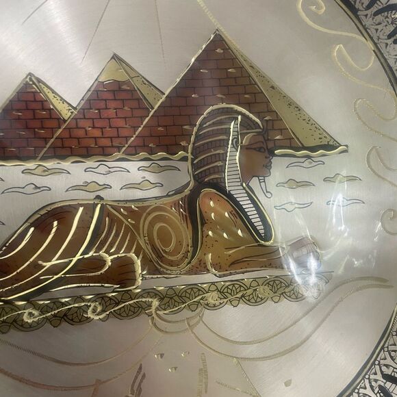 Egyptian Collectable copper plate ancient Egypt handmade art decorative home - Picture 5 of 6